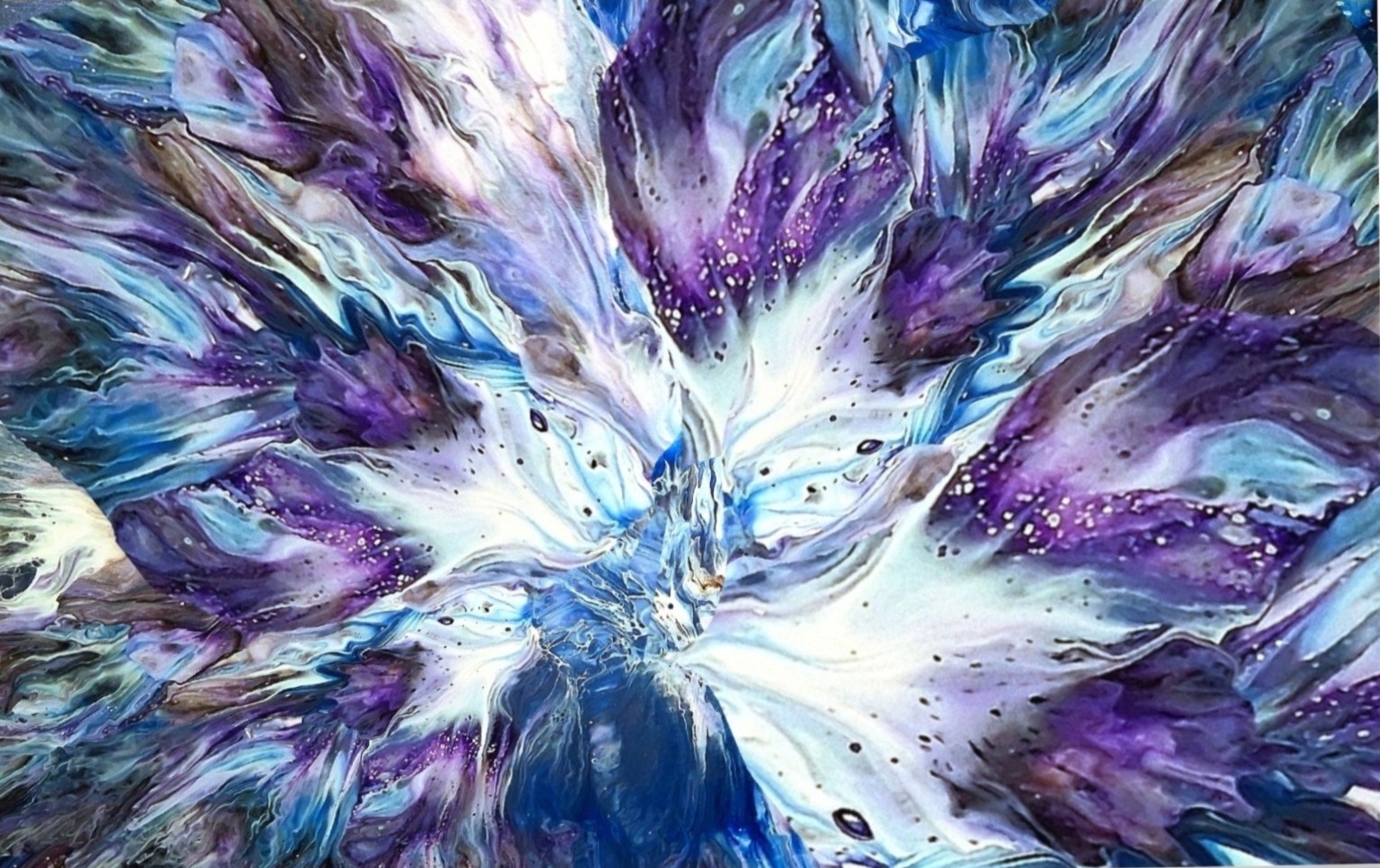 Vivid Pedals - Acrylic painting by Chris Broussard